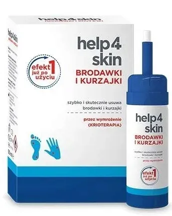 Preparat na kurzajki i brodawki Help4skin 50 ml usuwanie krioterapia dzieci