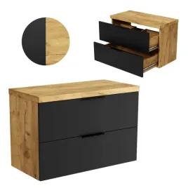 szafka-lazienkowa-wiszaca-100-cm-pod-umywalke-nablatowa-szuflady-dab-czarna