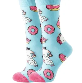 kolorowe-skarpetki-skarpety-damskie-donut-unicorn-smieszne-prezent