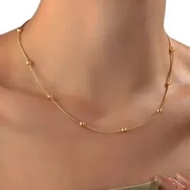 naszyjnik-zloty-zmijka-z-kulkami-45-cm-stal-chirurgiczna