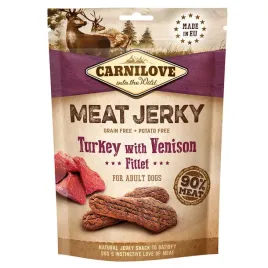 carnilove-przysmak-dla-psa-meat-jerky-indyk-dziczyzna-90percent-miesa-100g
