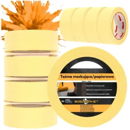 4x-tasma-malarska-papierowa-38mm-x-50m-zolta-maskujaca-do-odcinania