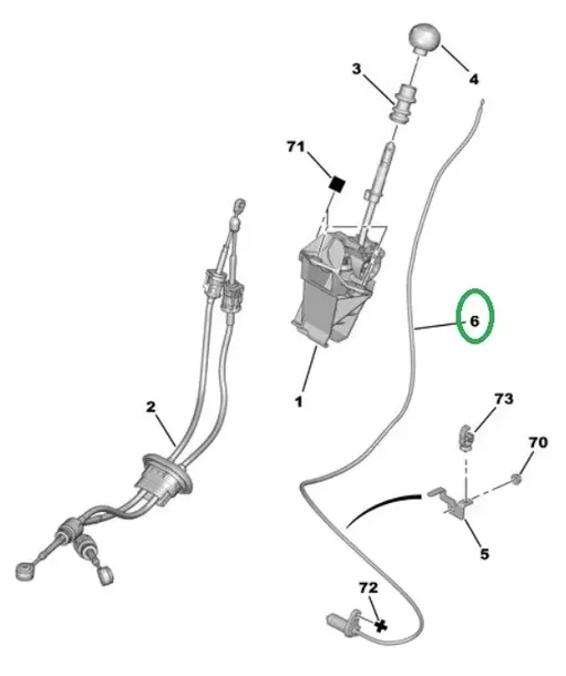 linka-biegu-wstecznego-citroen-c8-jumpy-oryginal-waga-produktu-1-kg