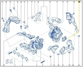 renault-oe-144a24542r-obejma-turbosprezarki-nowa-oryginalna