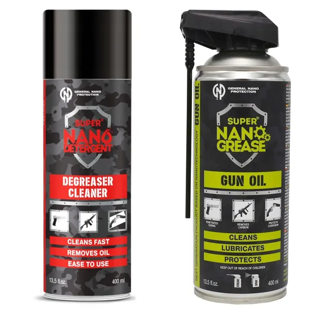 Olej do Broni Smar Konserwujący 400ml + Odtłuszczacz do broni 400ml ZESTAW