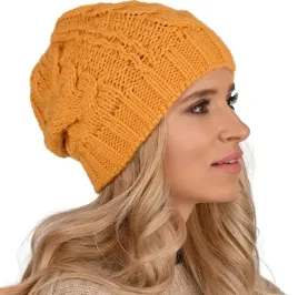 ciepla-czapka-damska-dziana-beanie-miodowa-a4