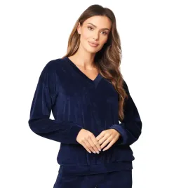 vivisence-9002-granatowy-l-bluza-nierozpinana-welur