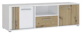 szafka-rtv-z-szuflada-cardigan-cdgt131-dab-artisan-bialy-forte
