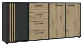 komoda-z-lamelami-cardigan-cdgk241-dab-artisan-czarny-forte