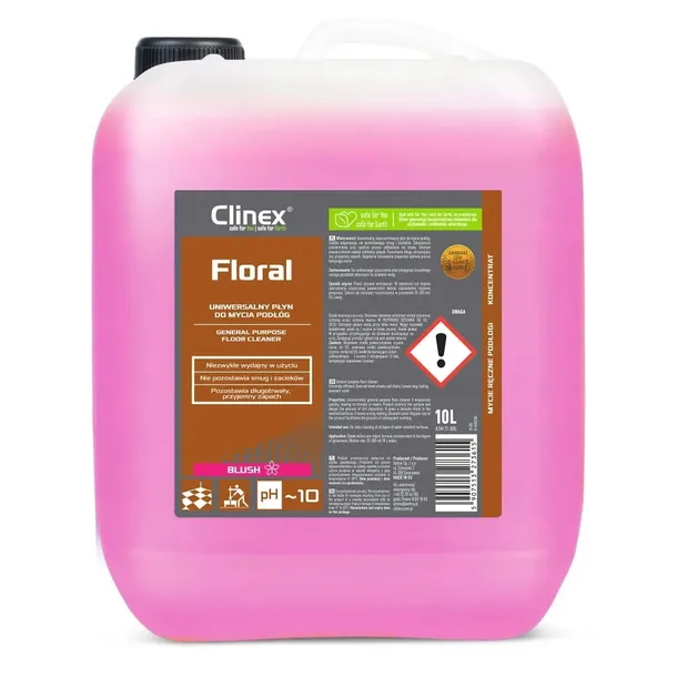 Płyn do mycia podłóg - 10L - Floral BLUSH - Clinex