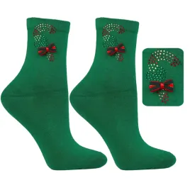 moraj-csl500-024-green-38-41-zielony-damskie-cyrkonie-swiateczne-skarpety