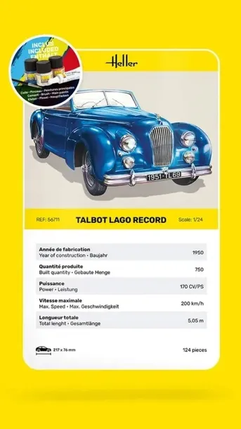 heller-56711-starter-set-talbot-lago-record-1-24-stan-zlozenia-do-zlozenia