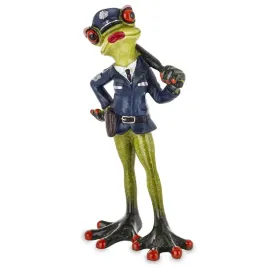 figurka-zaba-zabka-smieszna-figurka-policjantka-dekoracja