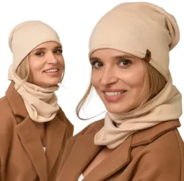 bezowy-komplet-cieply-czapka-komin-damski-zestaw-zimowy-jesien-wiskoza