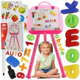 edukacyjna-tablica-magnetyczna-kredowa-2w1-stojaca-dwustronna-akcesoria