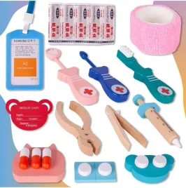 doktor-drewniany-zestaw-malego-lekarza-dentysty-w-walizce-dzieci-gratis