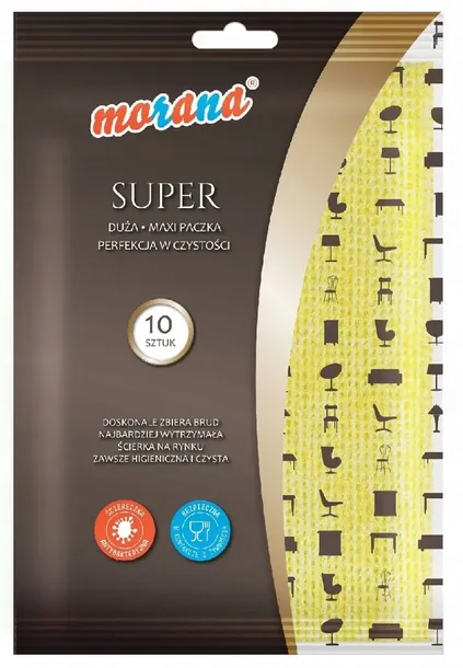 ŚCIERKA MORANA SUPER wytrzymałe szmatki ściereczki 10 szt.