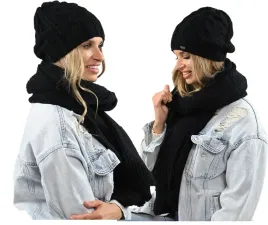 czarny-komplet-damski-beanie-czapka-szalik-cieply-zestaw-zimowy-polski