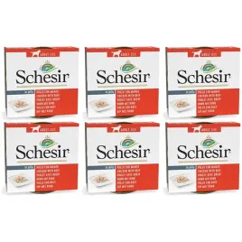 mokra-karma-dla-psa-schesir-adult-fileciki-z-kurczaka-i-wolowina-6x150g