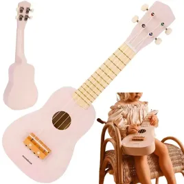 drewniana-gitara-ukulele-zabawka-dla-dziewczynki-do-nauki-gry-4-struny