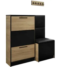 zestaw-kubi-szafka-na-buty-i-siedzisko-craft-zloty-czarny-ekoskora-czarna