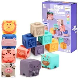 edukacyjne-kolorowe-miekkie-klocki-sensoryczne-zwierzatka-gryzaki-12-szt