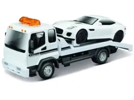 laweta-holownik-z-samochodem-osobowym-jaguar-f-type-bburago-model-1-43