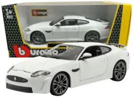 jaguar-xkr-s-bialy-samochod-metalowy-pojazd-model-bburago-1-24
