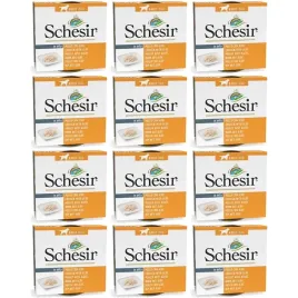 mokra-karma-dla-psa-schesir-adult-fileciki-z-kurczaka-i-aloesem-12x150g