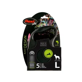 smycz-dla-psa-flexi-black-design-tasma-rozowa-roz-l-5-m-50-kg