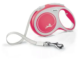 smycz-dla-psa-flexi-new-comfort-tasma-czerwona-l-5m-60kg