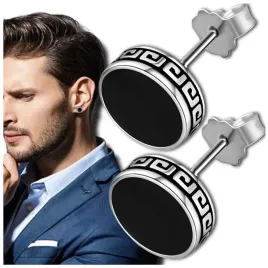 srebrne-czarne-kolczyki-kolko-8-mm-fake-tunel-meskie-damskie-okragle-punk