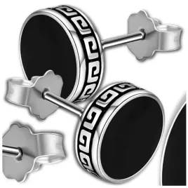srebrne-czarne-kolczyki-kolko-8-mm-fake-tunel-meskie-damskie-okragle-punk