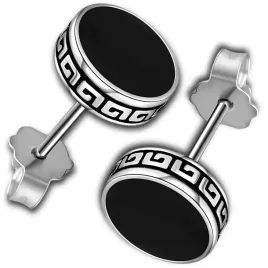 srebrne-czarne-kolczyki-kolko-6-mm-fake-tunel-meskie-damskie-okragle-punk