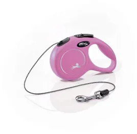 smycz-dla-psa-flexi-new-classic-linka-rozowa-xs-3m-8kg