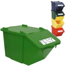 pojemnik-do-sortowania-odpadow-pietrowy-zielony-45l