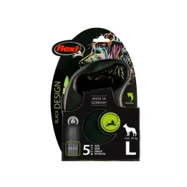 smycz-dla-psa-flexi-black-design-tasma-zielona-roz-l-5-m-50-kg