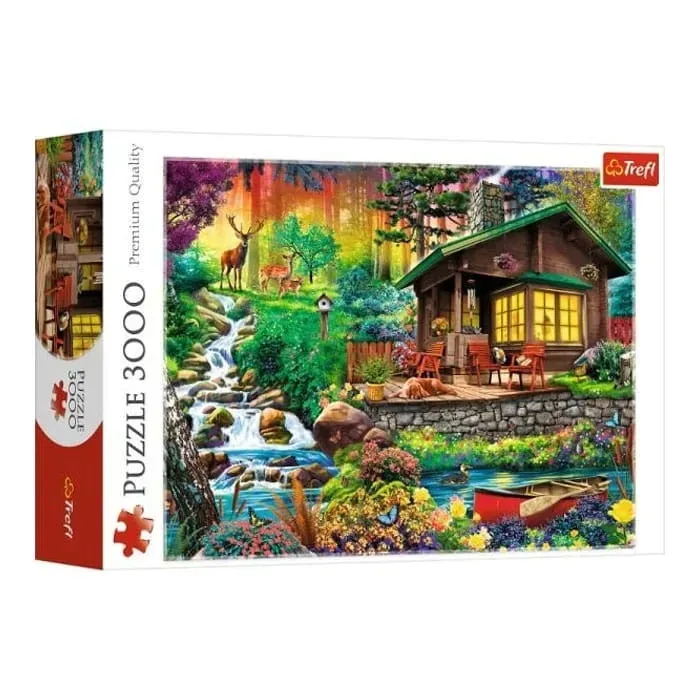 puzzle-3000-el-chatka-w-lesie-trefl