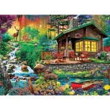 puzzle-3000-el-chatka-w-lesie-trefl-rodzaj-2d