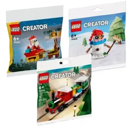 lego-creator-30670-przejazdzka-saniami-mikolaja-balwan-swiateczny-pociag