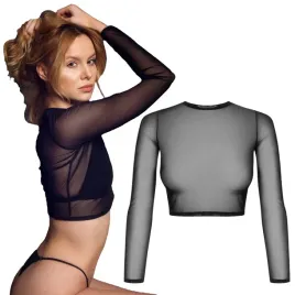 sexy-krotki-damski-top-z-siateczki-promees-sally-rozmiar-l
