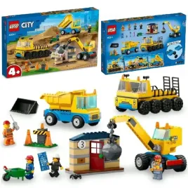 lego-city-60391-ciezarowki-i-dzwig-z-kula-wyburzeniowa-akcja-na-budowie