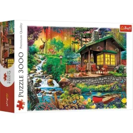 puzzle-3000-el-chatka-w-lesie-trefl