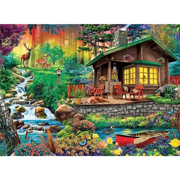 puzzle-3000-el-chatka-w-lesie-trefl
