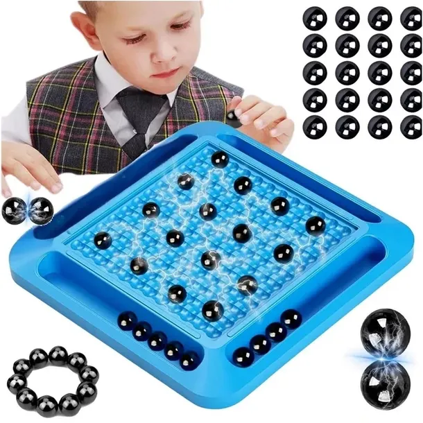 KAMIENIE KULE MAGNETYCZNE SZACHY Magnetyczna gra strategiczna w kulki 20 ku