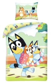 posciel-bawelniana-140x200-bluey-niebieski-piesek-hit