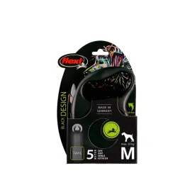 smycz-dla-psa-flexi-black-design-tasma-srebrna-roz-m-5-m-25-kg