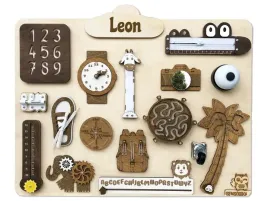 tablica-manipulacyjna-sensoryczna-montessori-safari-bezowa-xl-gratis-imie