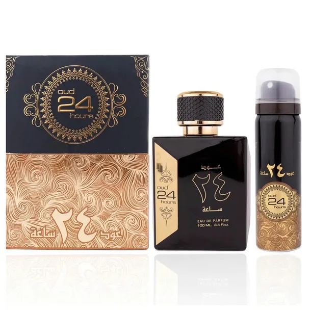 PERFUMY MĘSKIE ARABSKIE ARD AL ZAAFARAN OUD 24 HOURS TRWAŁE + DEZODORANT