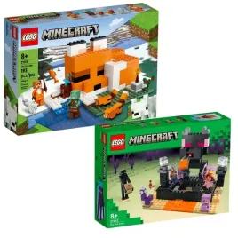 lego-minecraft-siedlisko-lisow-21178-arena-endu-21242-klocki-zestaw